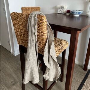 Wool silk blend scarf